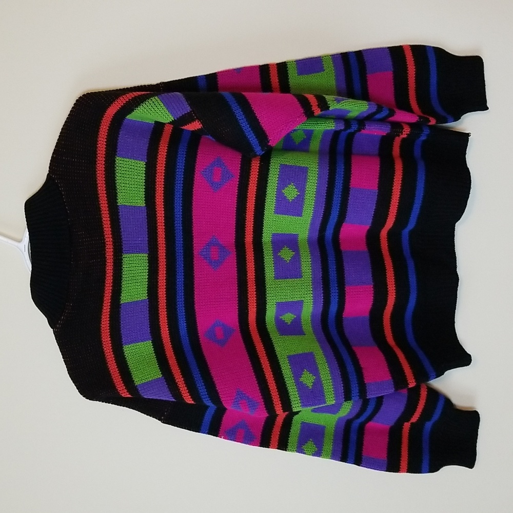 Vintage 1989 GAS Co Colorful Sweater - Picture 6 of 7